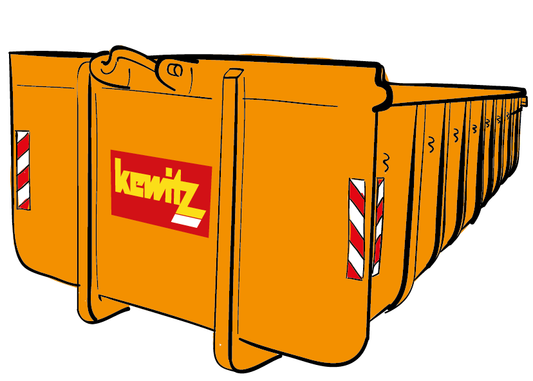 17 cbm Abrollcontainer für Grünschnitt