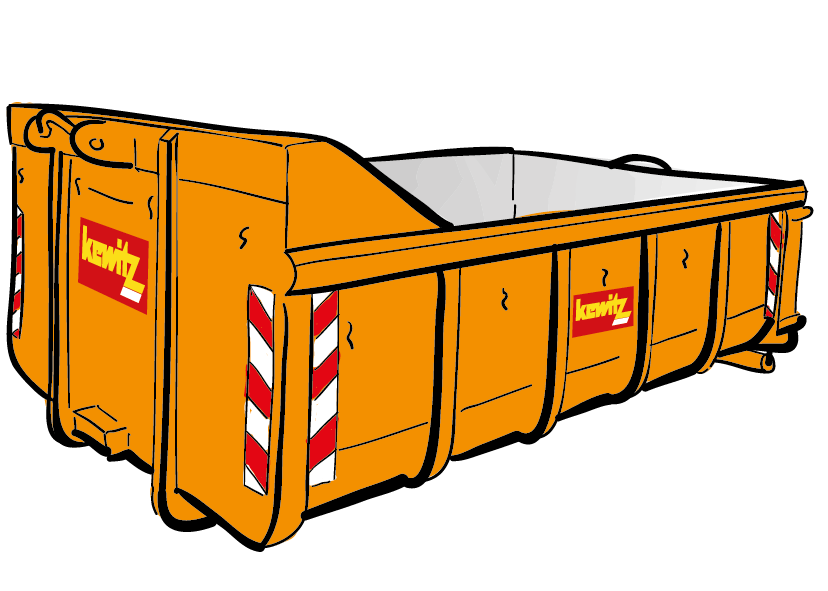 10 cbm Citycontainer für Dachpappe