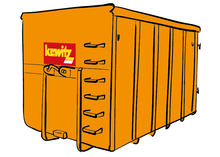 Laden Sie das Bild in den Galerie-Viewer, 17 cbm Citycontainer für Baumischabfall
