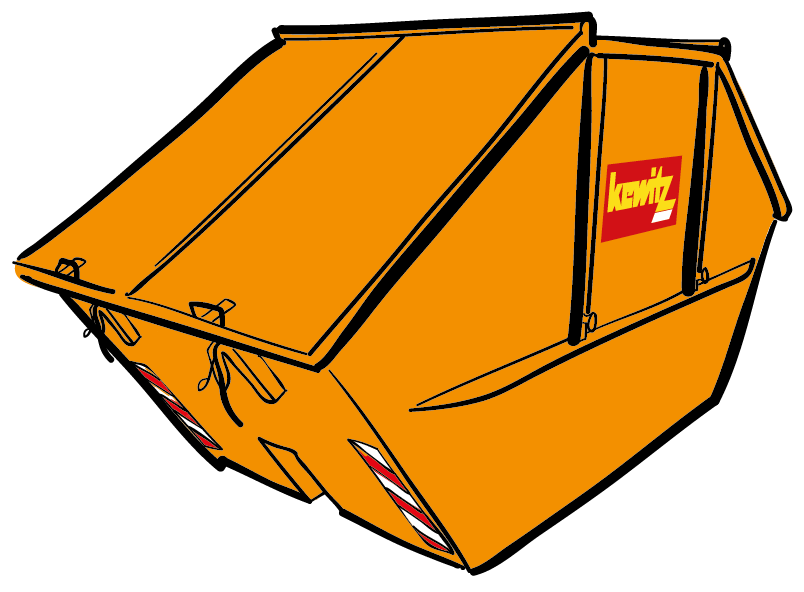 10 cbm Absetzmulde für Verpackungsstyropor