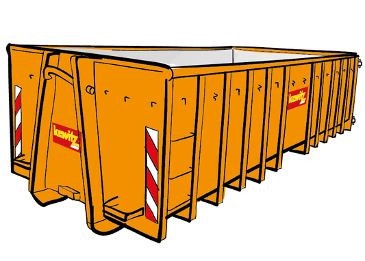20 cbm Abrollcontainer für Baumischabfall