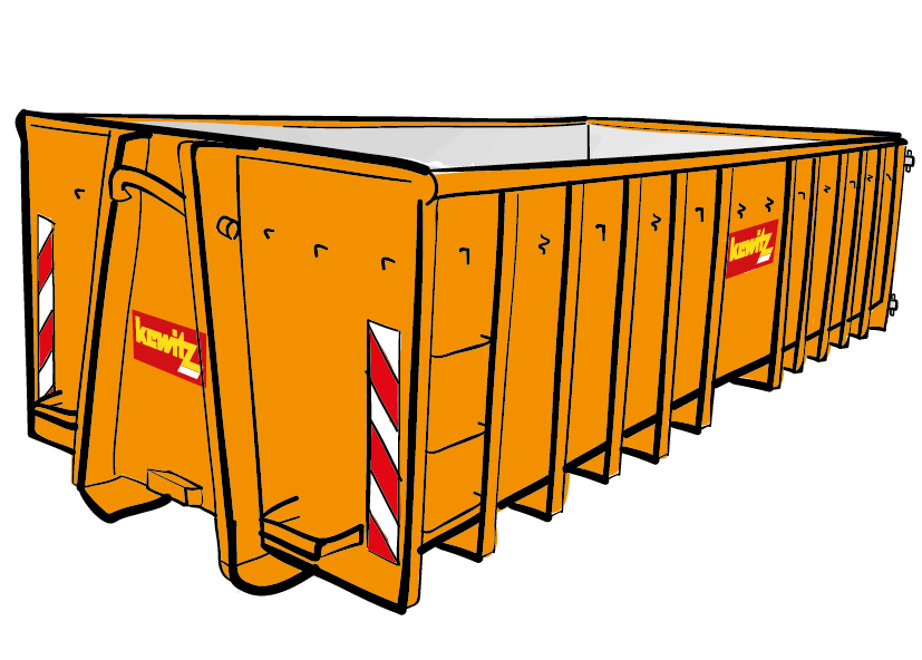 20 cbm Abrollcontainer für Asbest